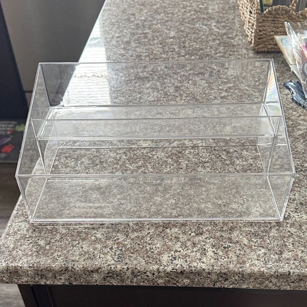 Clear Acrylic 2-Tier Organizer Drawer - Transparent Home Storage